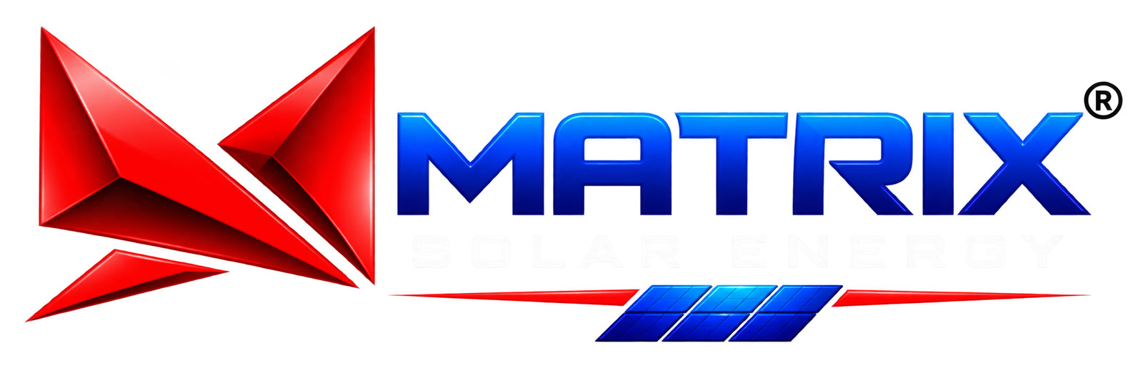Glossy Matrix Solar Energy Logo